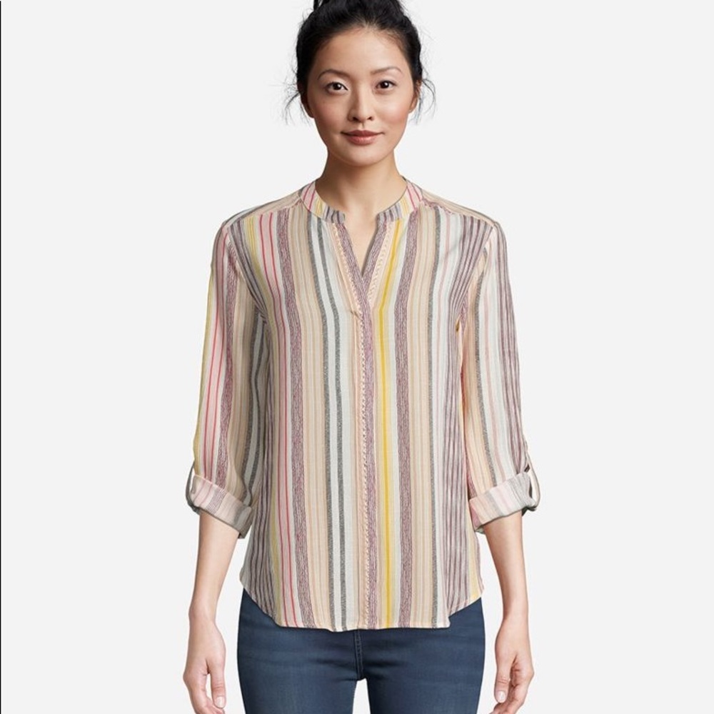 JohnPaulRichard Striped Tunic NWT XL